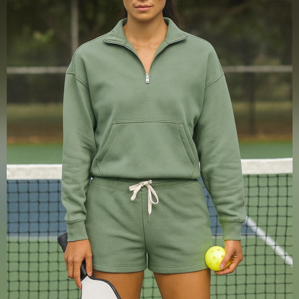 RAG AND BONE
City Half Zip Terry Pullover & shorts